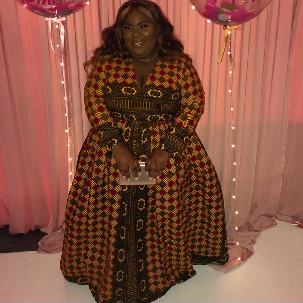 AFRICAN PRINT HANDMADE GOWN
